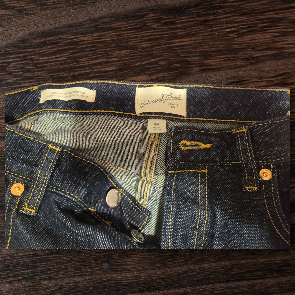 Universal Thread Blue Ankle Cropped Jeans Classic Denim - Picture 5 of 9